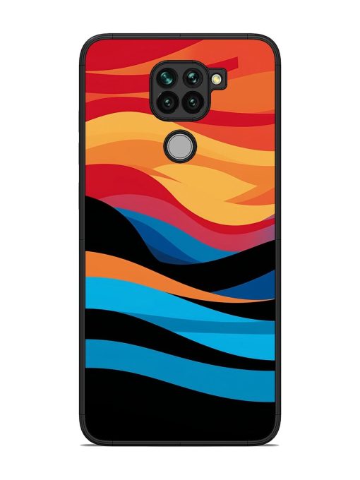 Blazing Currents Glossy Soft Edge Case for Xiaomi Redmi Note 9 Chachhi