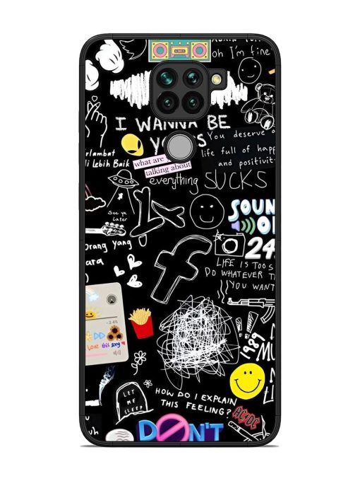 Doodle Diary Glossy Soft Edge Case for Xiaomi Redmi Note 9 Chachhi