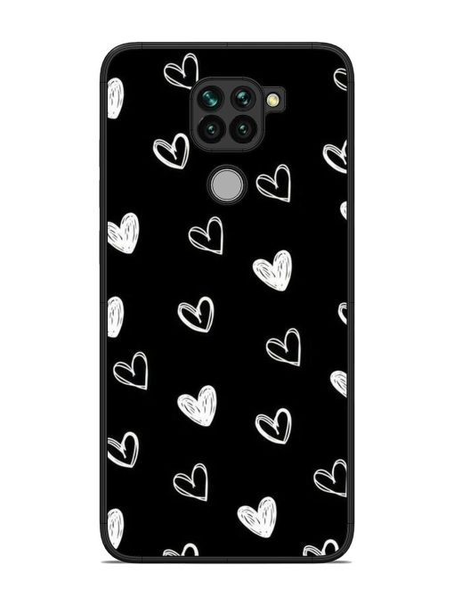 Scattered Hearts Glossy Soft Edge Case for Xiaomi Redmi Note 9