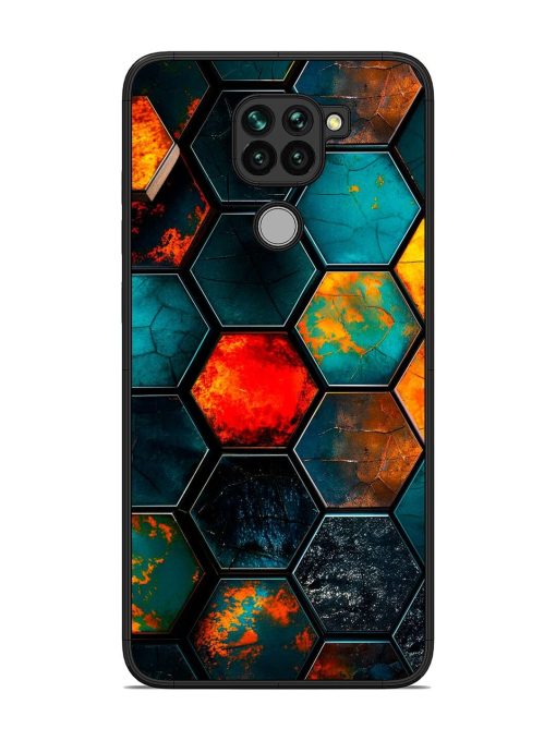 Hexagon Hive Glossy Soft Edge Case for Xiaomi Redmi Note 9 Chachhi