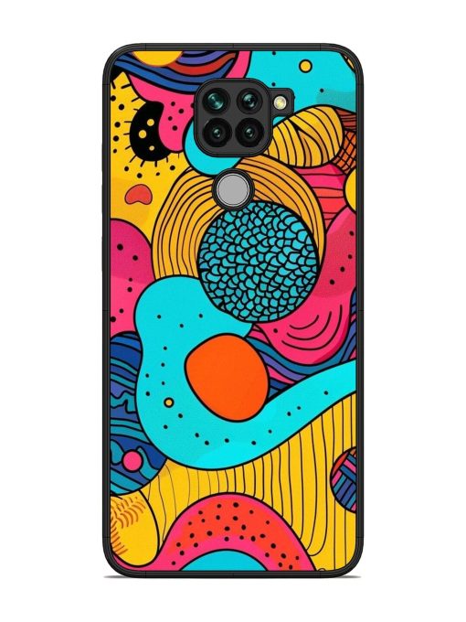 Psychedelic Patterns Glossy Soft Edge Case for Xiaomi Redmi Note 9 Chachhi