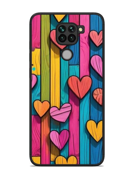 Rainbow Of Hearts Glossy Soft Edge Case for Xiaomi Redmi Note 9 Chachhi