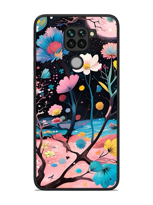 Cosmic Bloom Glossy Soft Edge Case for Xiaomi Redmi Note 9 Chachhi