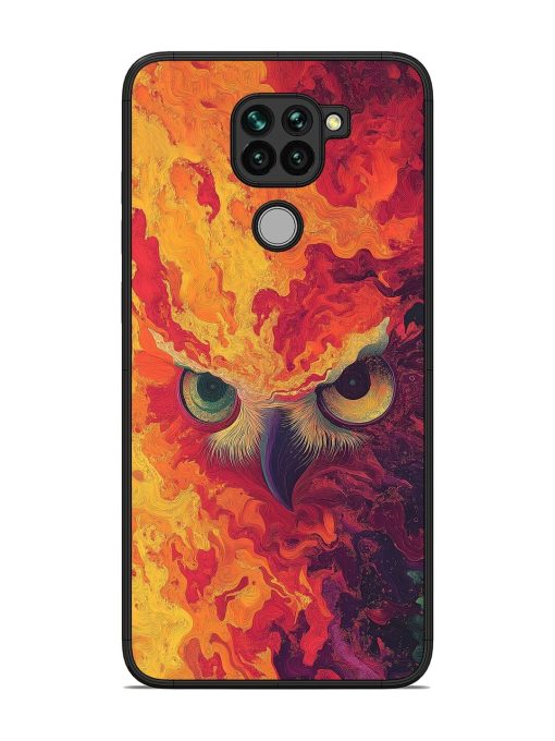 Fiery Owl Glossy Soft Edge Case for Xiaomi Redmi Note 9 Chachhi