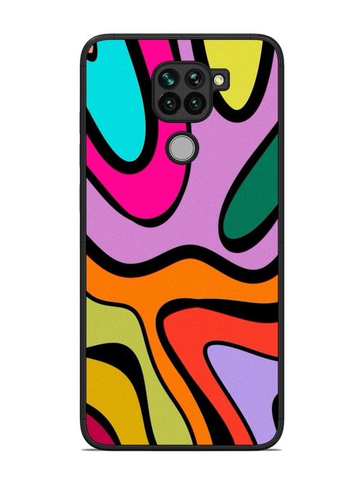 Groovy Swirls Glossy Soft Edge Case for Xiaomi Redmi Note 9 Chachhi