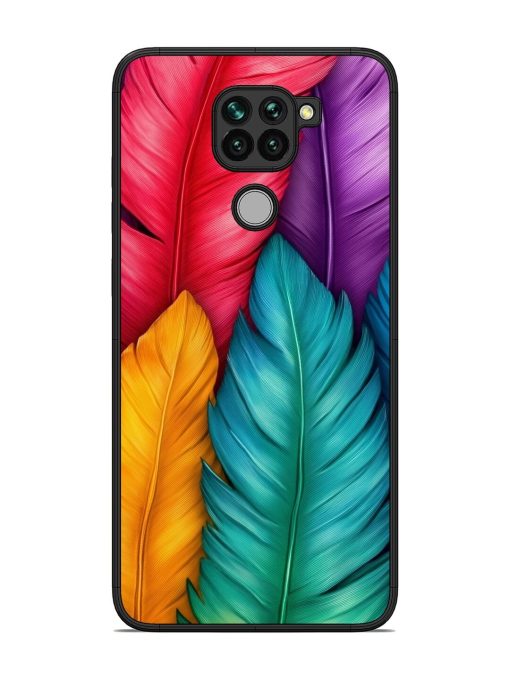 Rainbow Feathers Glossy Soft Edge Case for Xiaomi Redmi Note 9 Chachhi