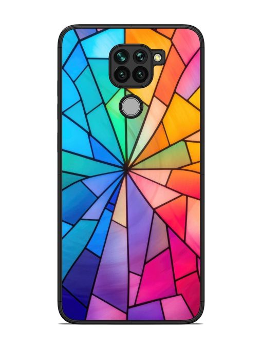 Stained Glass Kaleidoscope Of Colors Glossy Soft Edge Case for Xiaomi Redmi Note 9 Chachhi