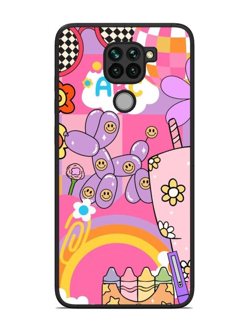 Whimsical Y2K Chaos Glossy Soft Edge Case for Xiaomi Redmi Note 9 Chachhi