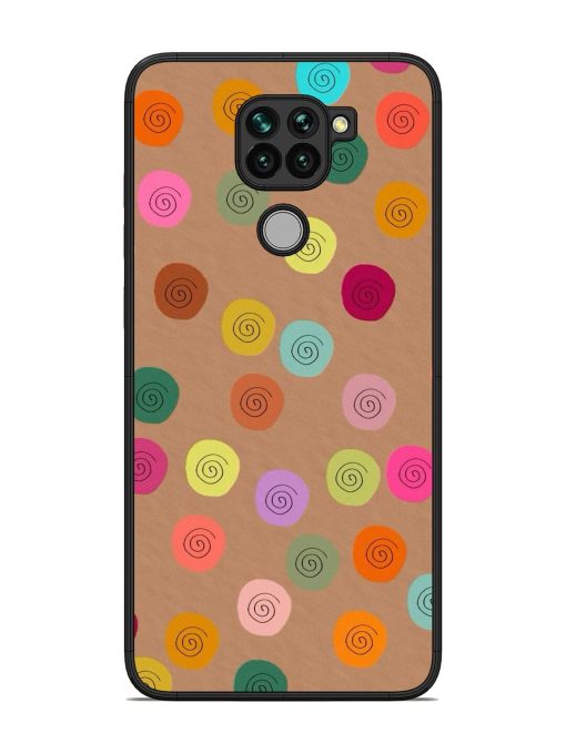 Swirly Dots On Kraft Glossy Soft Edge Case for Xiaomi Redmi Note 9 Chachhi