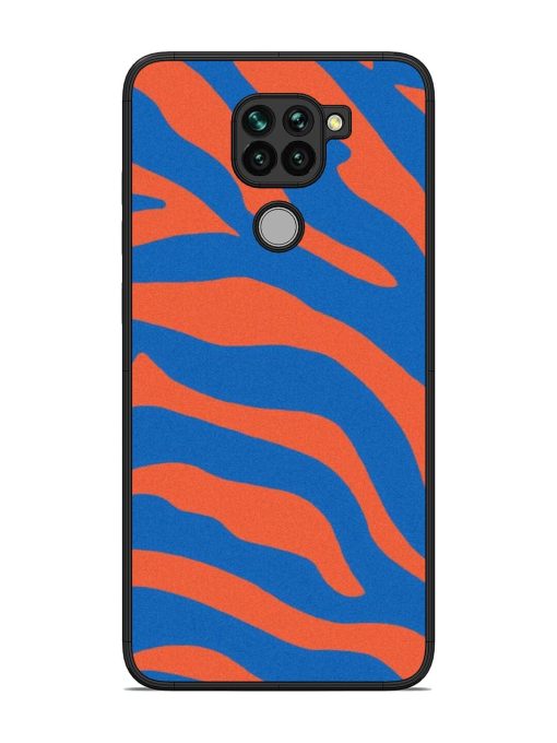 Zebra Stripes In Blue And Orange Glossy Soft Edge Case for Xiaomi Redmi Note 9 Chachhi