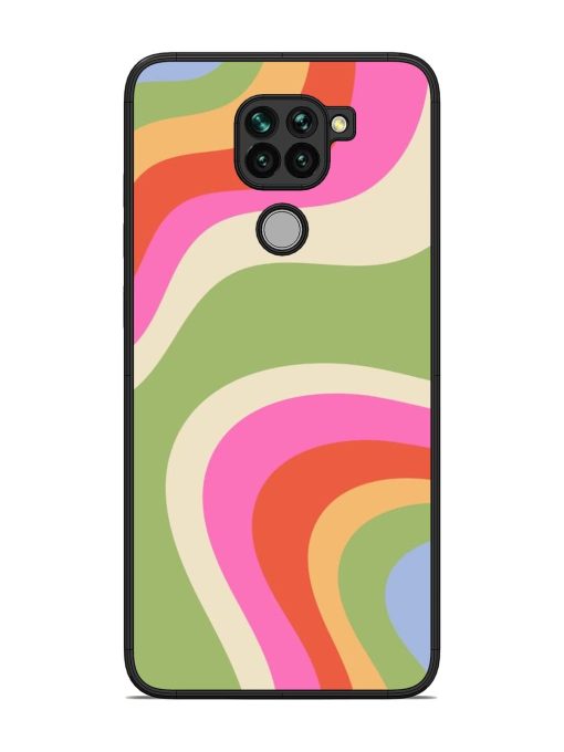 Wavy Rainbow Wonderland Glossy Soft Edge Case for Xiaomi Redmi Note 9 Chachhi