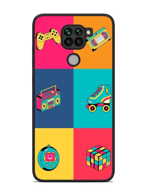 90S Throwback Grid Glossy Soft Edge Case for Xiaomi Redmi Note 9 Chachhi