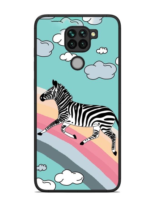 Zebra On A Rainbow Glossy Soft Edge Case for Xiaomi Redmi Note 9 Chachhi