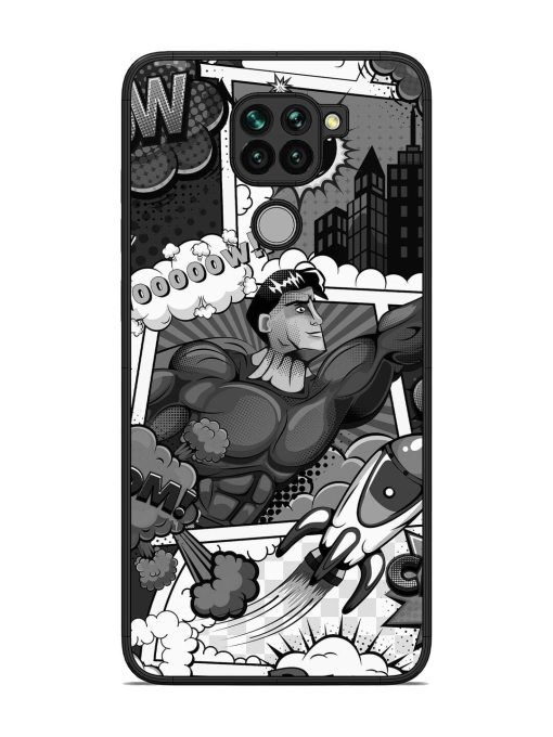 Comic Book Chaos Glossy Soft Edge Case for Xiaomi Redmi Note 9 Chachhi