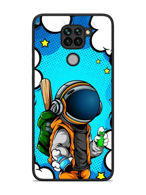 Space Graffiti Artist Glossy Soft Edge Case for Xiaomi Redmi Note 9 Chachhi