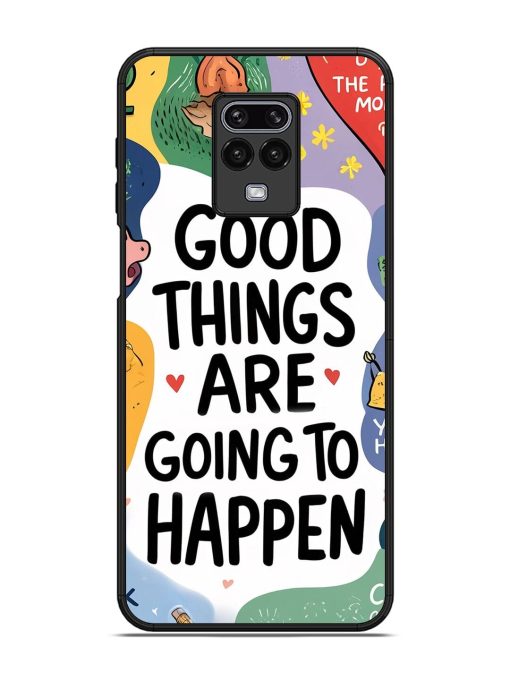 Uplifting Scribbles Glossy Soft Edge Case for Xiaomi Redmi Note 9 Pro Chachhi