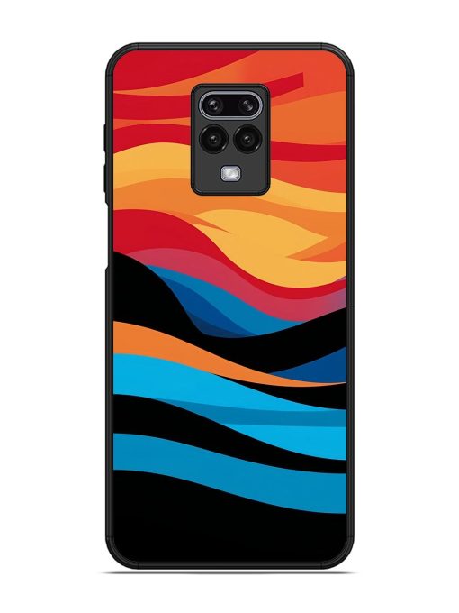 Blazing Currents Glossy Soft Edge Case for Xiaomi Redmi Note 9 Pro Chachhi