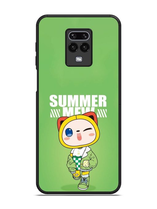 Purrfect Summer Glossy Soft Edge Case for Xiaomi Redmi Note 9 Pro Chachhi