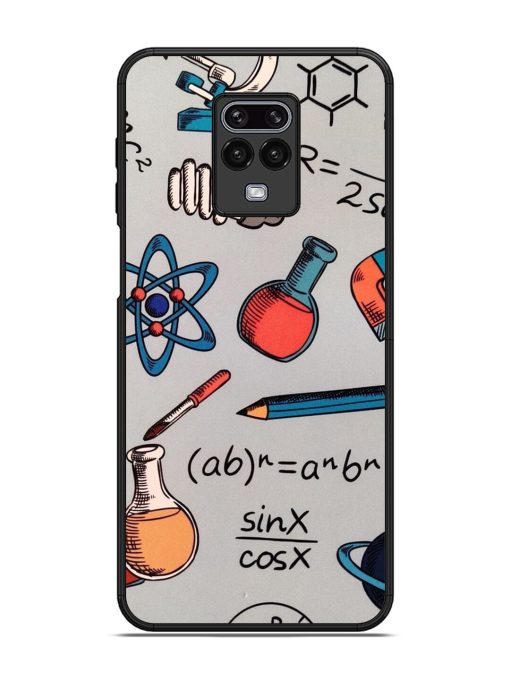 Science Doodle Glossy Soft Edge Case for Xiaomi Redmi Note 9 Pro Chachhi