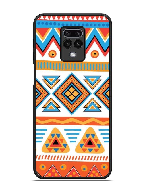 Vibrant Tribal Pattern Glossy Soft Edge Case for Xiaomi Redmi Note 9 Pro