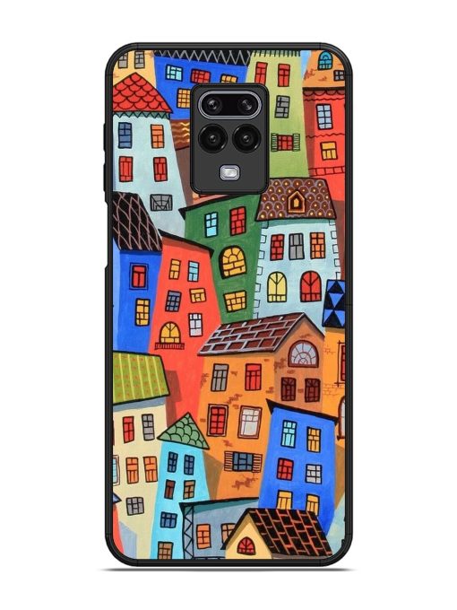 Rainbow House Glossy Soft Edge Case for Xiaomi Redmi Note 9 Pro Chachhi