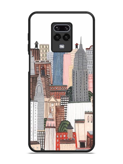 Cityscape Dreams Glossy Soft Edge Case for Xiaomi Redmi Note 9 Pro Chachhi