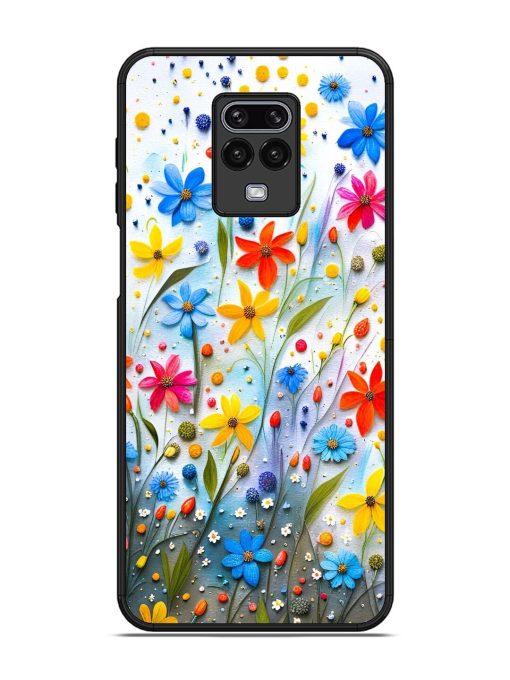 Vibrant Floral Glossy Soft Edge Case for Xiaomi Redmi Note 9 Pro Chachhi