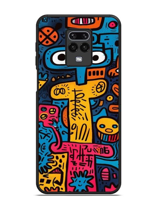 Doodletopia Glossy Soft Edge Case for Xiaomi Redmi Note 9 Pro Chachhi