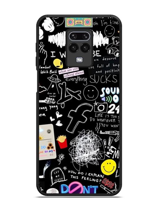 Doodle Diary Glossy Soft Edge Case for Xiaomi Redmi Note 9 Pro Chachhi