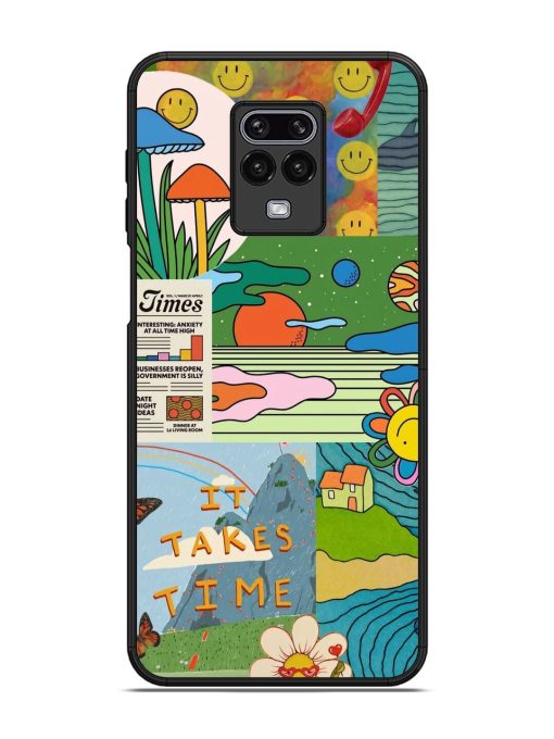 Groovy Vibes Glossy Soft Edge Case for Xiaomi Redmi Note 9 Pro Chachhi