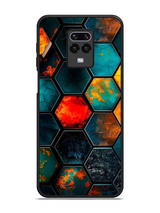 Hexagon Hive Glossy Soft Edge Case for Xiaomi Redmi Note 9 Pro Chachhi