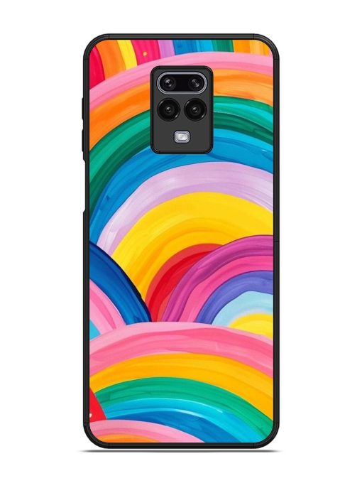 Rainbow Symphony Glossy Soft Edge Case for Xiaomi Redmi Note 9 Pro Chachhi