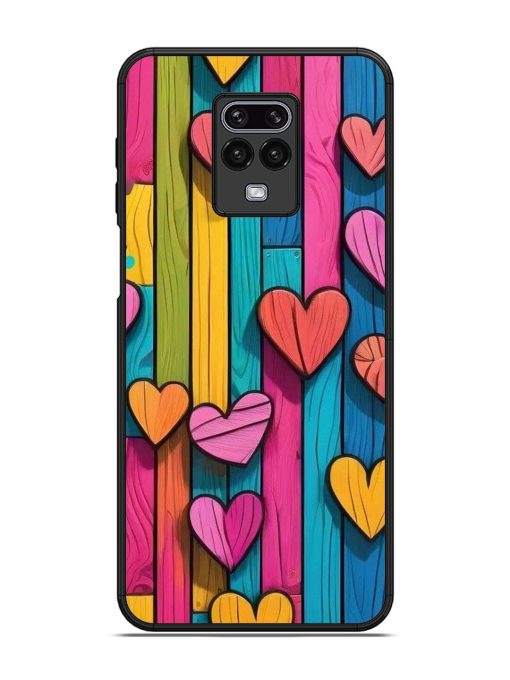 Rainbow Of Hearts Glossy Soft Edge Case for Xiaomi Redmi Note 9 Pro Chachhi