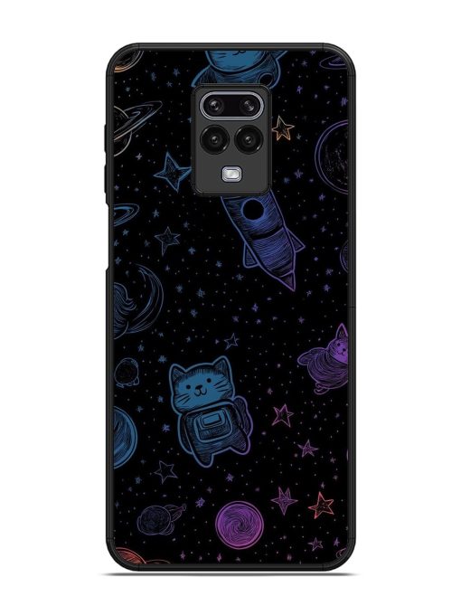 Cosmic Cat Chaos Glossy Soft Edge Case for Xiaomi Redmi Note 9 Pro Chachhi