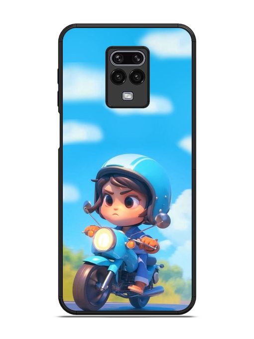 Little Rider Glossy Soft Edge Case for Xiaomi Redmi Note 9 Pro Chachhi