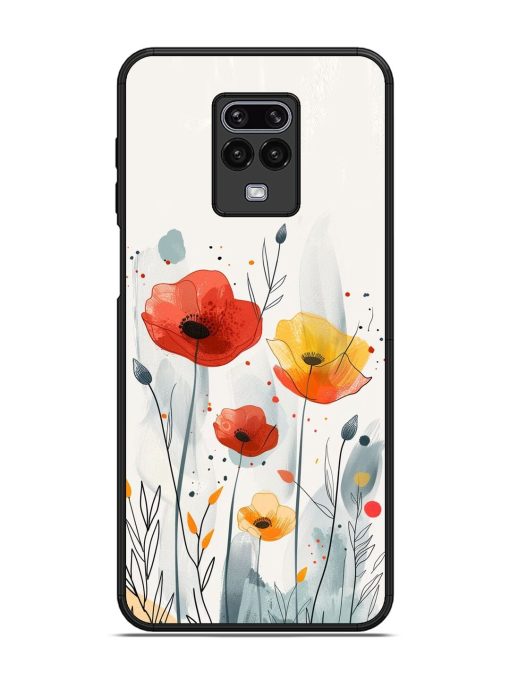 Poppy Fields Glossy Soft Edge Case for Xiaomi Redmi Note 9 Pro Chachhi