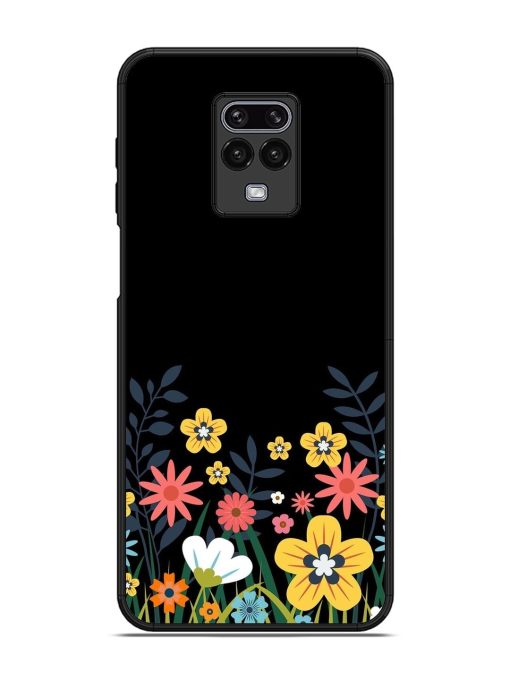 Floral Night Sky Glossy Soft Edge Case for Xiaomi Redmi Note 9 Pro