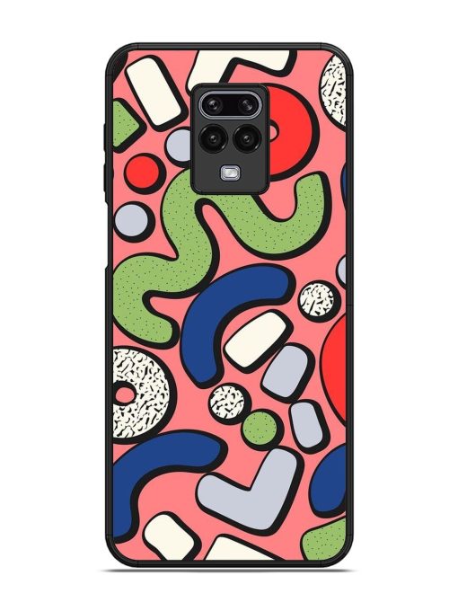 Groovy Geometric Shapes Glossy Soft Edge Case for Xiaomi Redmi Note 9 Pro Chachhi