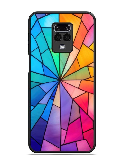 Stained Glass Kaleidoscope Of Colors Glossy Soft Edge Case for Xiaomi Redmi Note 9 Pro Chachhi