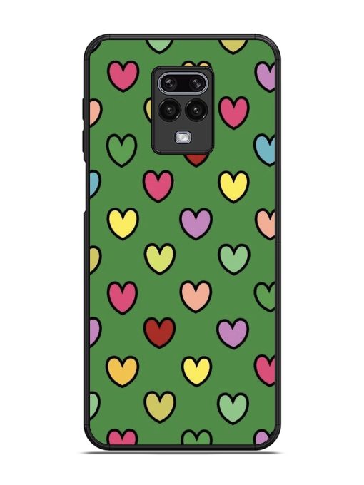 Rainbow Heart Parade Glossy Soft Edge Case for Xiaomi Redmi Note 9 Pro Chachhi