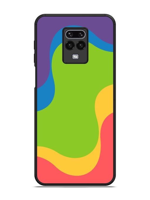 Wavy Rainbow Wonderland Glossy Soft Edge Case for Xiaomi Redmi Note 9 Pro Chachhi