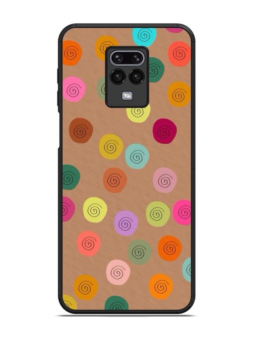 Swirly Dots On Kraft Glossy Soft Edge Case for Xiaomi Redmi Note 9 Pro