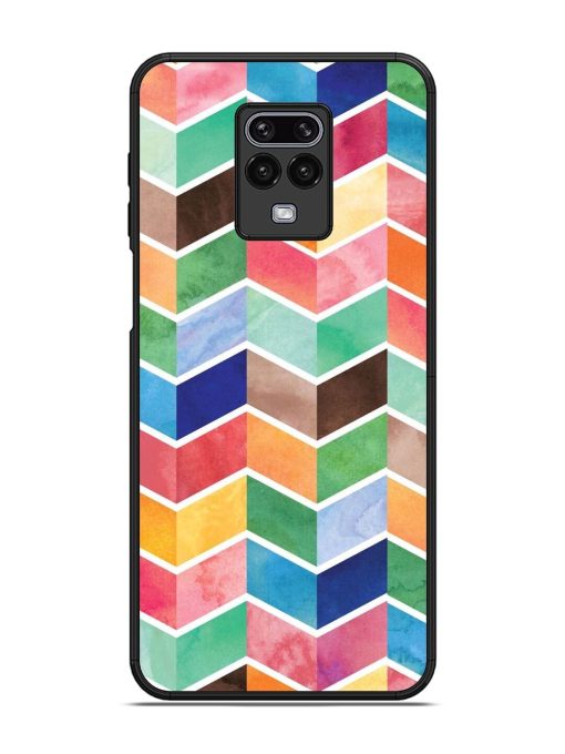 Watercolor Chevron Whimsy Glossy Soft Edge Case for Xiaomi Redmi Note 9 Pro Chachhi