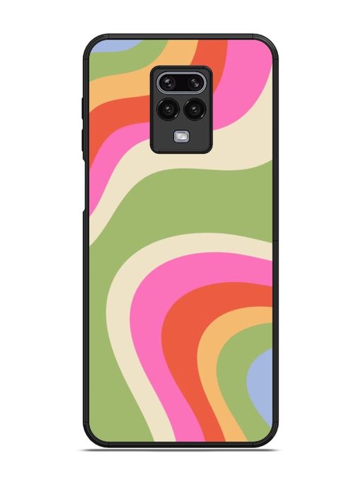 Wavy Rainbow Wonderland Glossy Soft Edge Case for Xiaomi Redmi Note 9 Pro