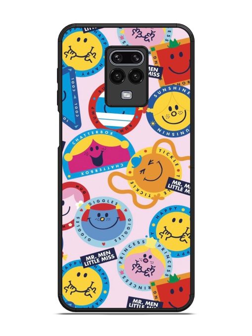 Whimsical Mr. Men & Little Miss Glossy Soft Edge Case for Xiaomi Redmi Note 9 Pro Chachhi