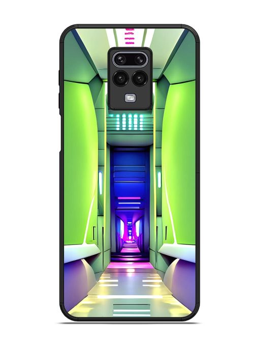 Neon Corridor Glossy Soft Edge Case for Xiaomi Redmi Note 9 Pro Chachhi