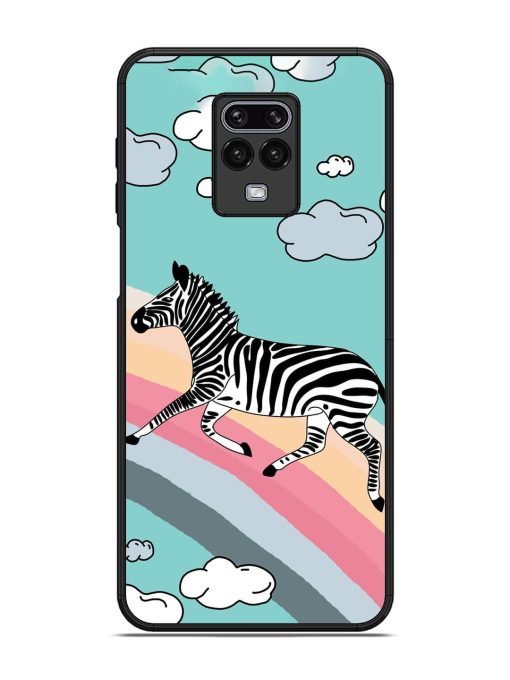 Zebra On A Rainbow Glossy Soft Edge Case for Xiaomi Redmi Note 9 Pro Chachhi