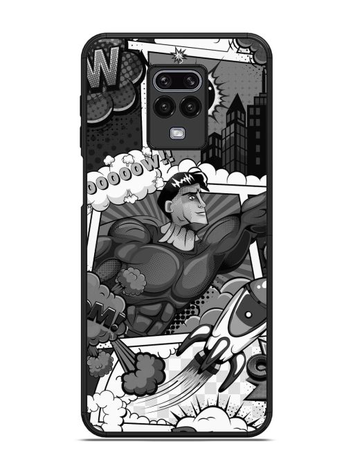 Comic Book Chaos Glossy Soft Edge Case for Xiaomi Redmi Note 9 Pro Chachhi