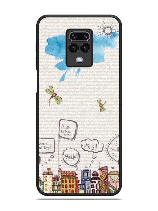 Doodle City Glossy Soft Edge Case for Xiaomi Redmi Note 9 Pro Max