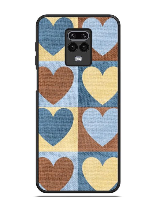 Hearts On Canvas Glossy Soft Edge Case for Xiaomi Redmi Note 9 Pro Max Chachhi